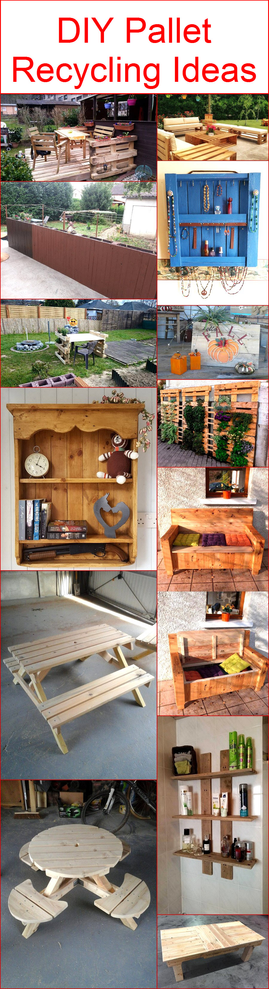 DIY Pallet Recycling Ideas Wood Pallet Furniture