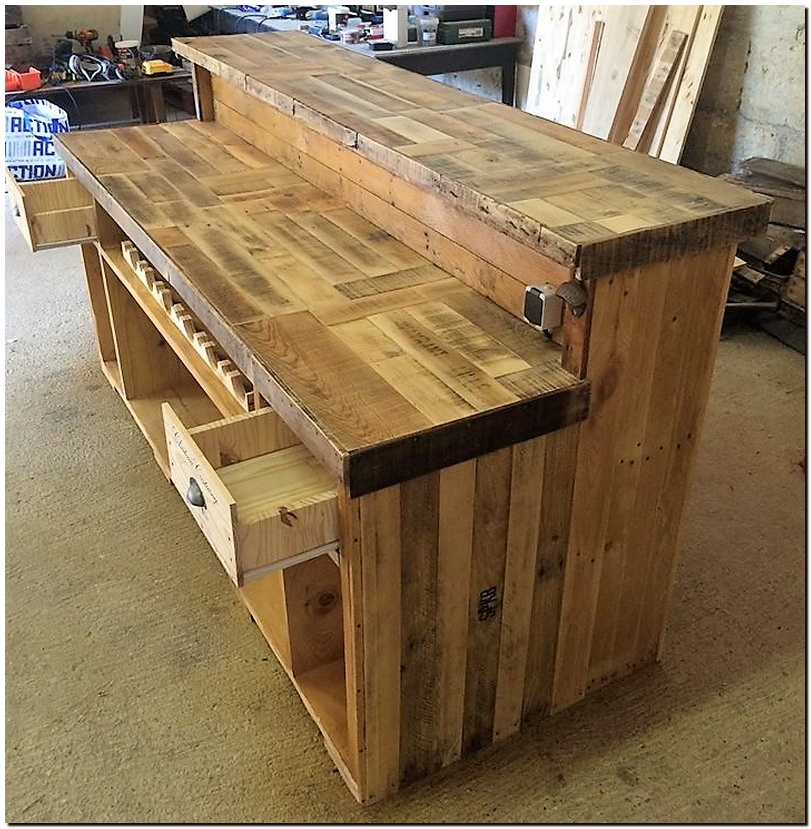 Awesome Plan for Wooden Pallet Bar Wood Pallet Furniture