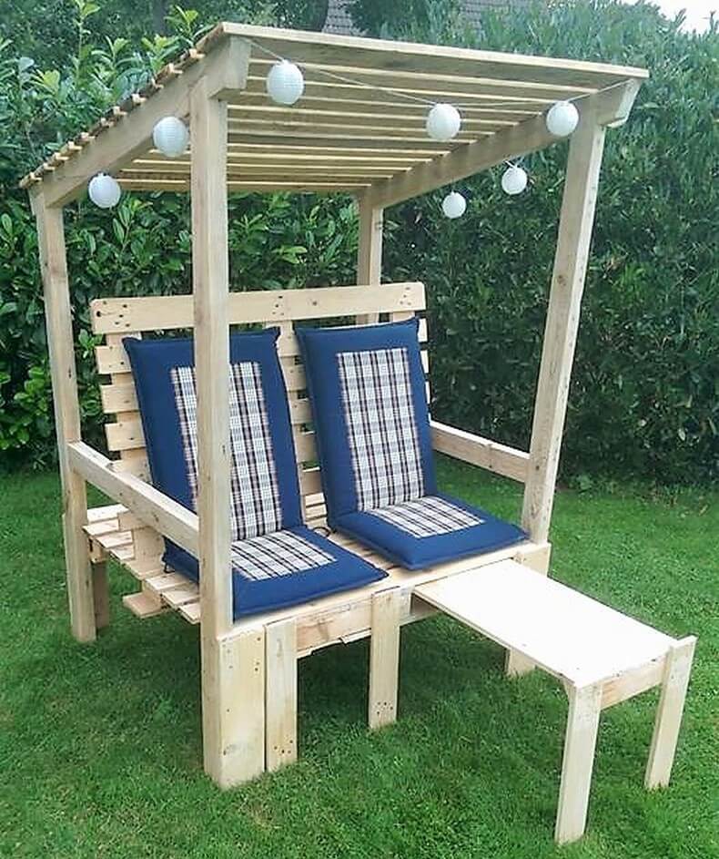 recycled pallet strandkorb chair