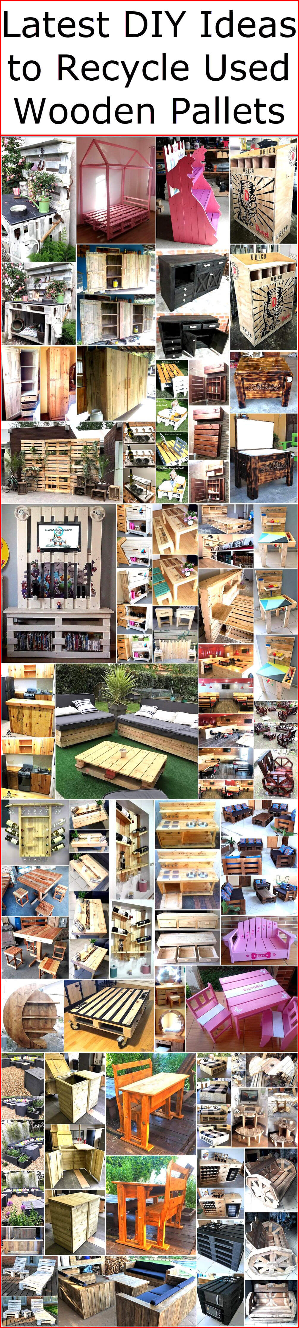 Latest DIY Ideas to Recycle Used Wooden Pallets