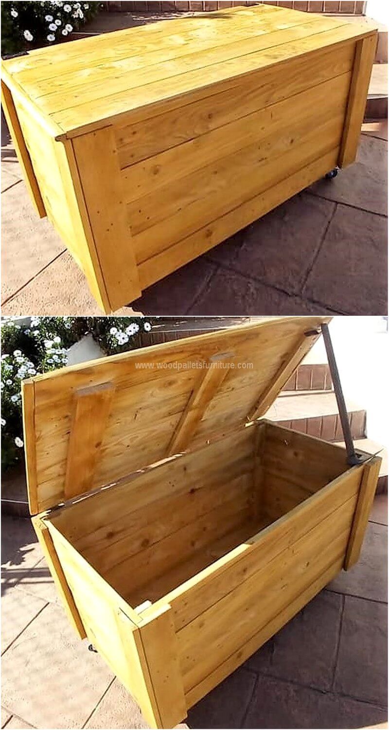 pallet storage on wheels