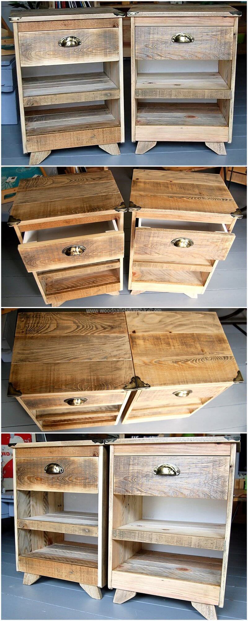 pallet bedside tables