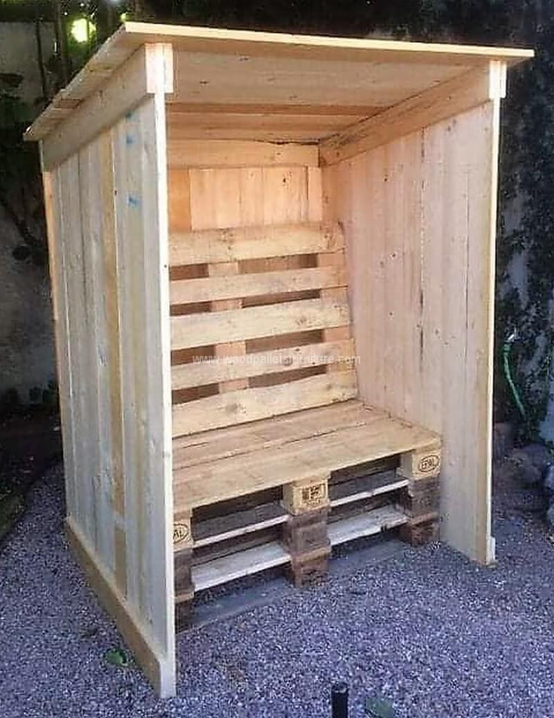 pallet garden seating