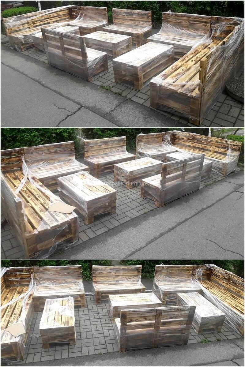 pallet outdoor furniture set