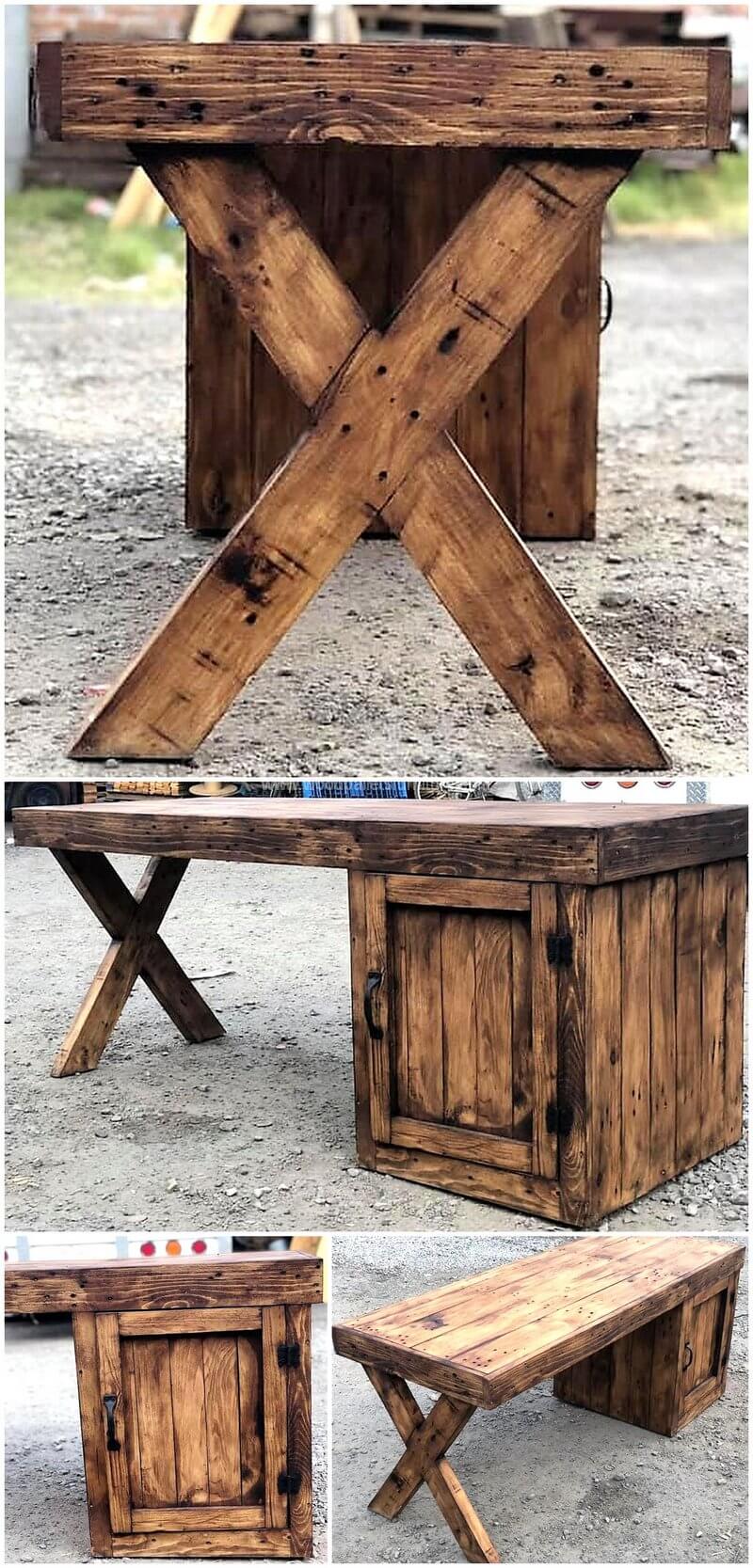 pallet rustic desk idea