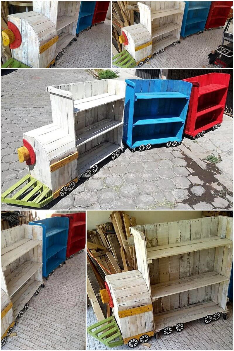 pallet shelving train