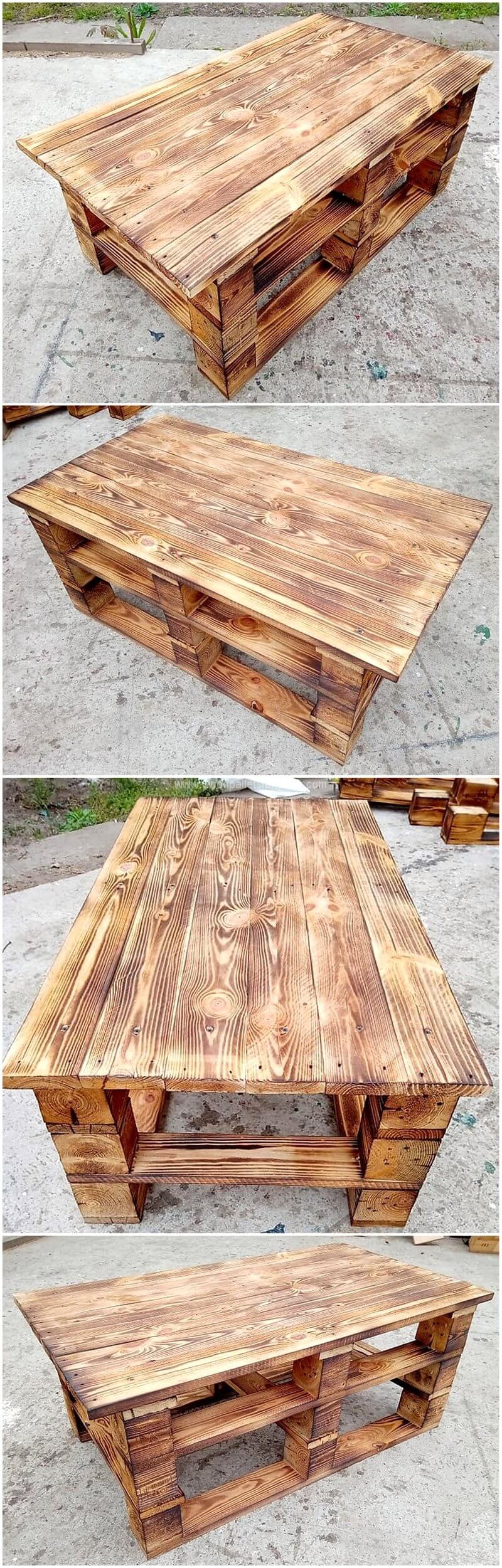 simple rustic look pallet table