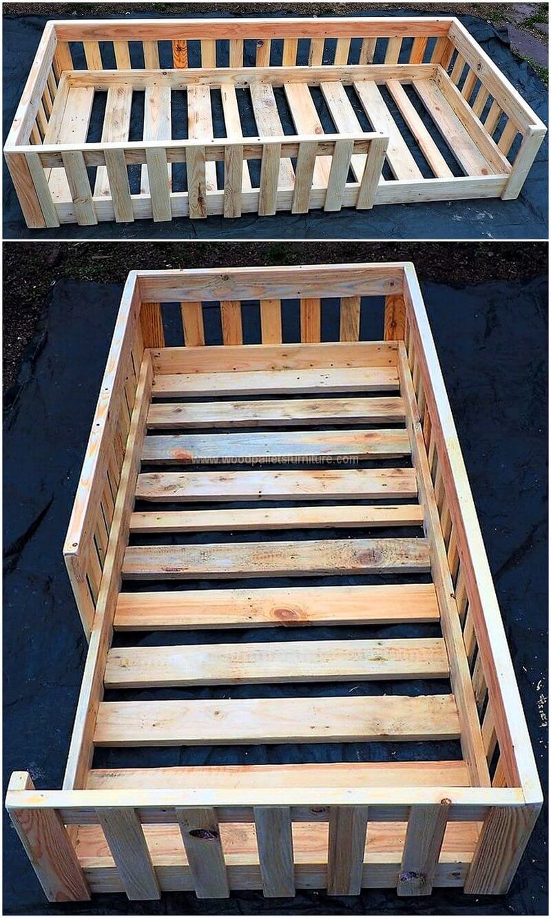 wood pallet kids bed plan