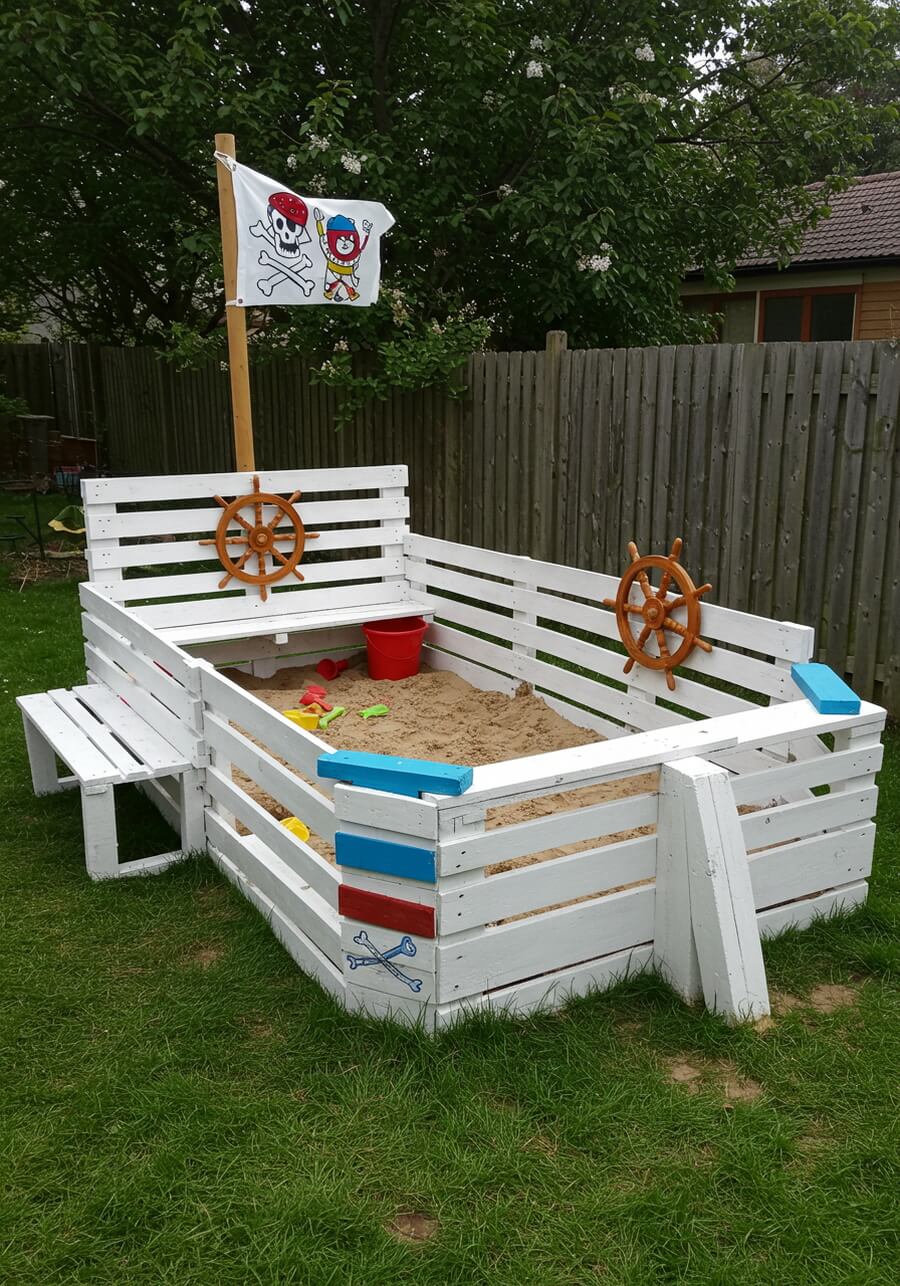 wood pallets kids playhouses (12)