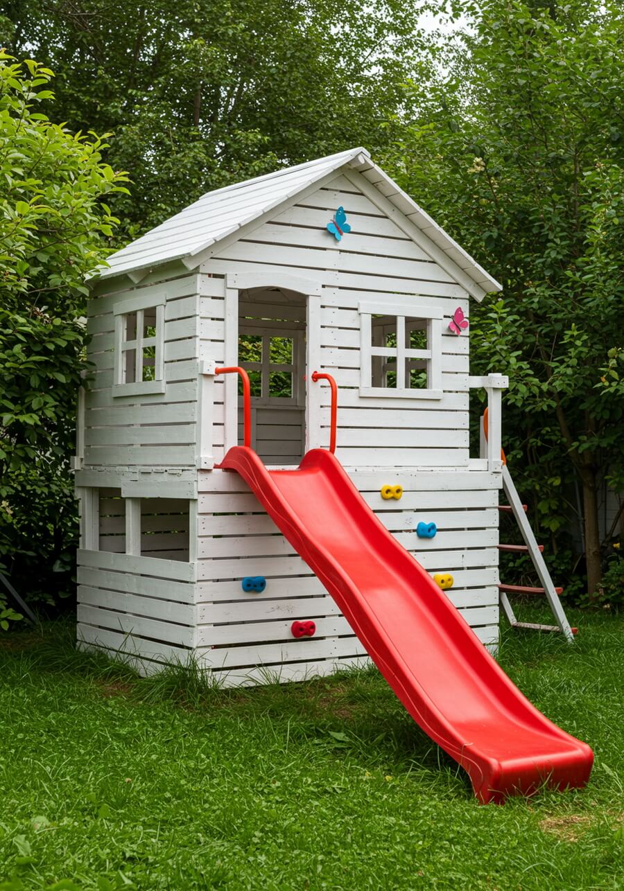 wood pallets kids playhouses (13)