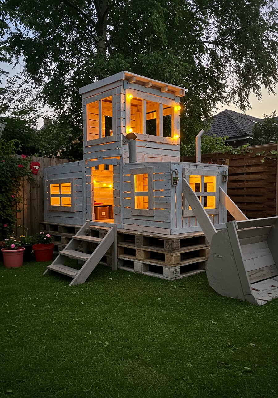 wood pallets kids playhouses (15)