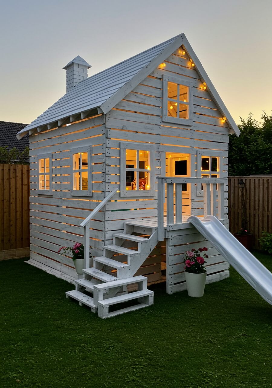 wood pallets kids playhouses (18)