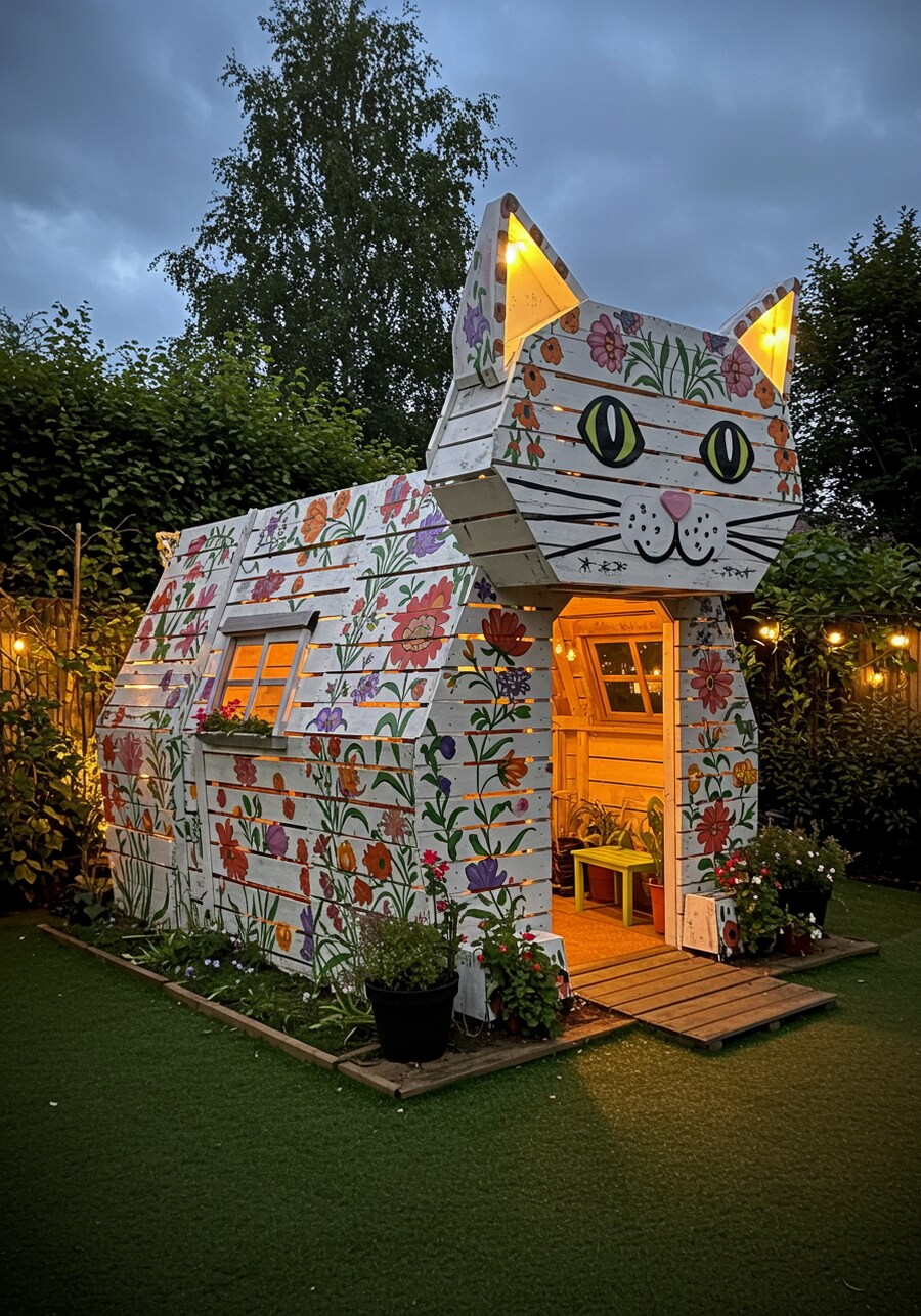 wood pallets kids playhouses (21)
