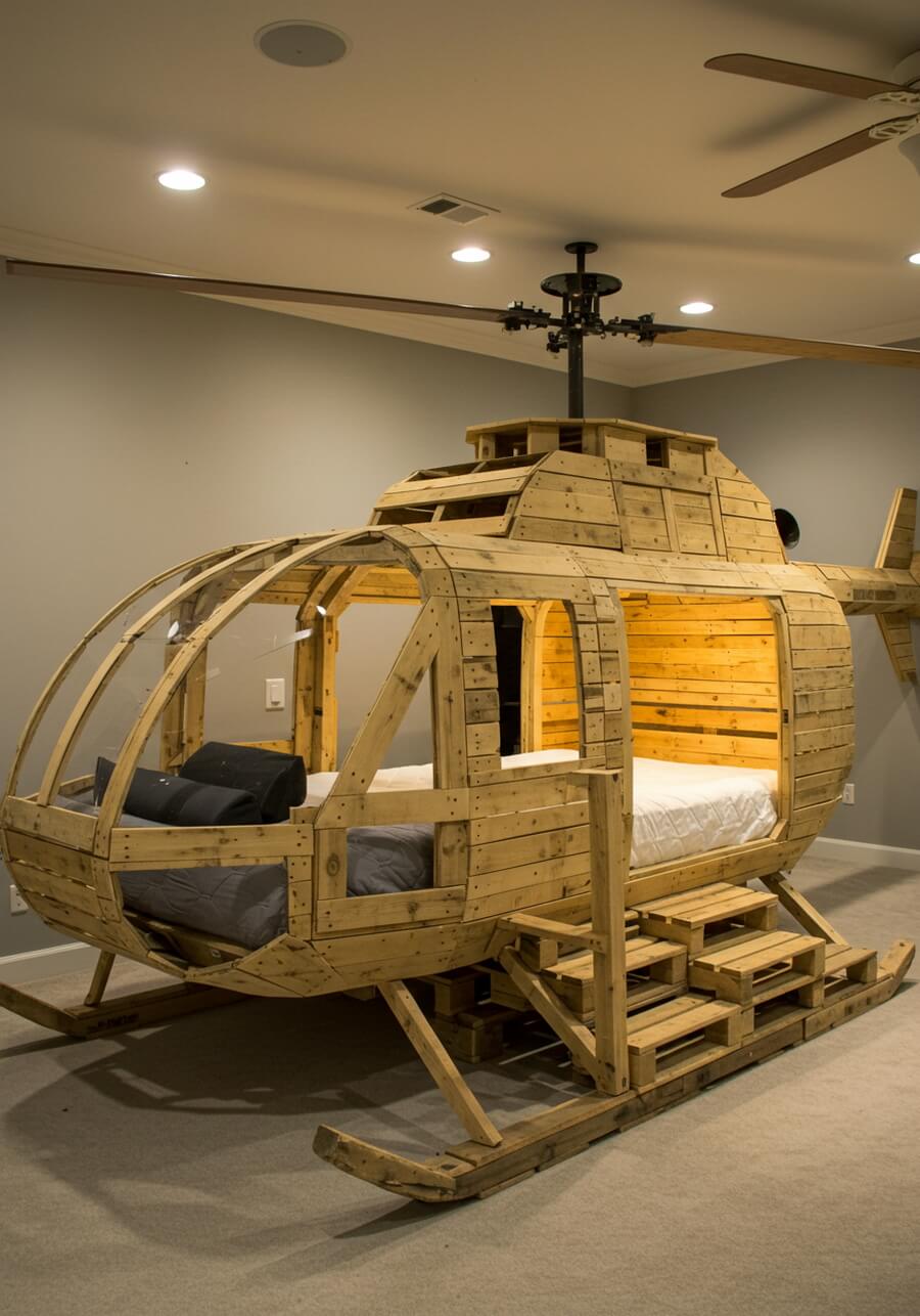 wood pallets kids playhouses (22)