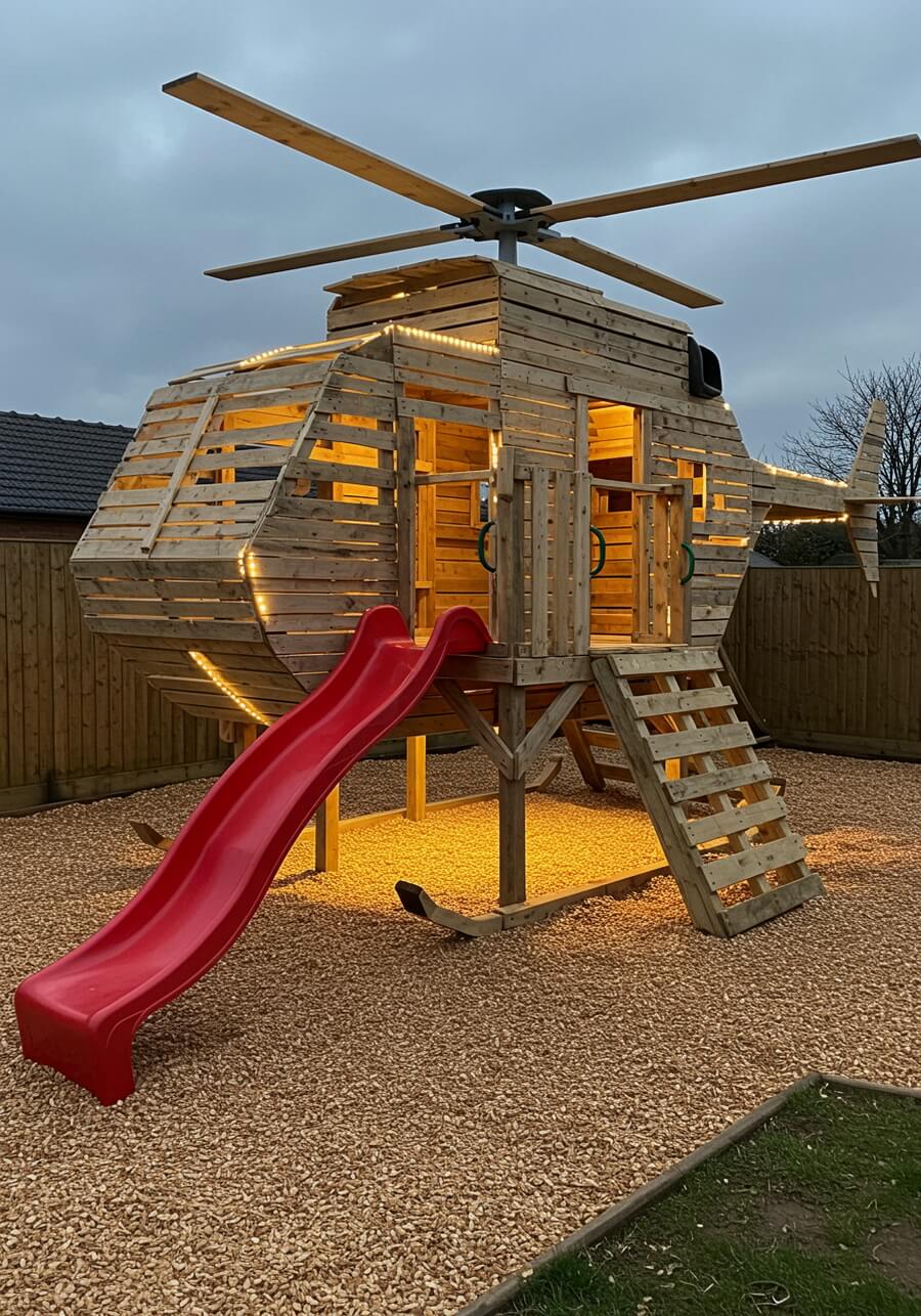 wood pallets kids playhouses (28)