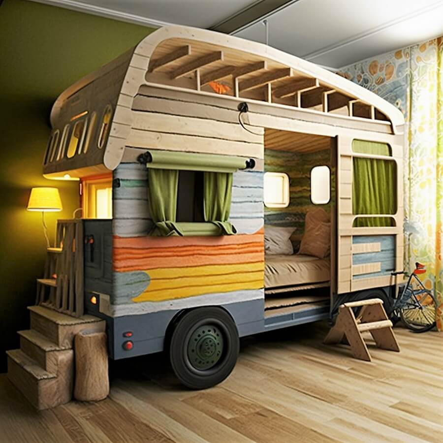 wood pallets kids playhouses (30)